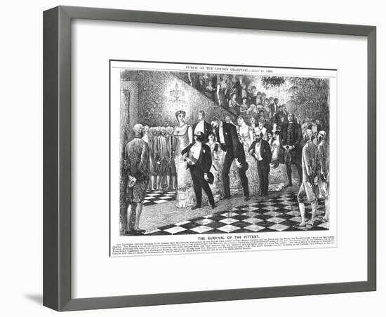 The Survival of the Fittest'; Application of Darwinism in the 21st Century, 1880-George Du Maurier-Framed Giclee Print