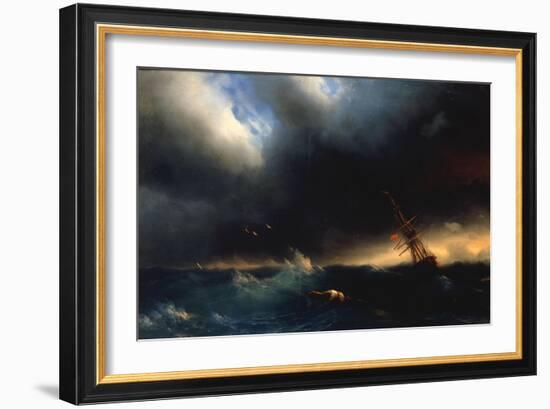 The Survivor, 1853-Ivan Konstantinovich Aivazovsky-Framed Giclee Print