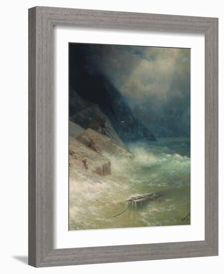 The Survivor, 1892-Ivan Konstantinovich Aivazovsky-Framed Giclee Print