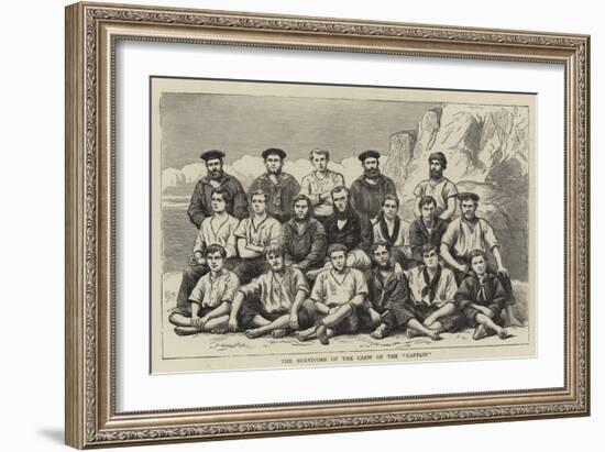 The Survivors of the Crew of the Captain-null-Framed Giclee Print