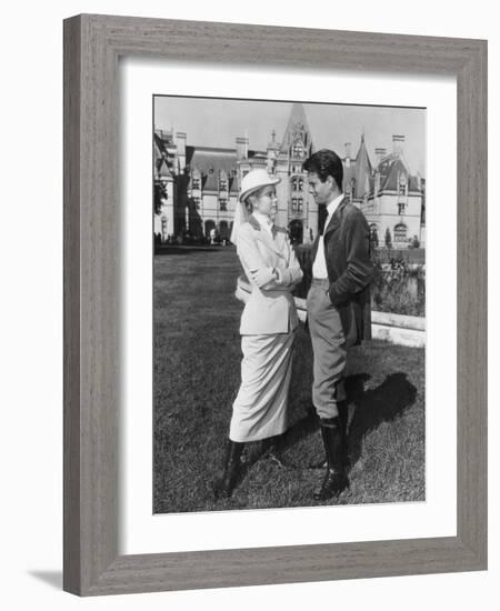 The Swan, from Left: Grace Kelly, Louis Jourdan, 1956-null-Framed Photo