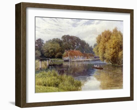 The Swan Inn, Pangbourne-Alfred Robert Quinton-Framed Giclee Print