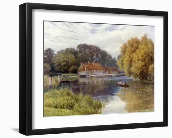 The Swan Inn, Pangbourne-Alfred Robert Quinton-Framed Giclee Print