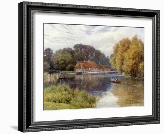 The Swan Inn, Pangbourne-Alfred Robert Quinton-Framed Giclee Print