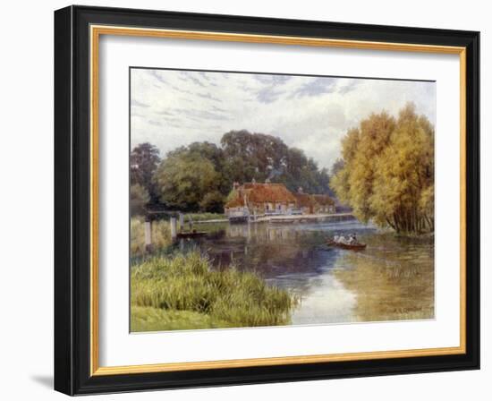 The Swan Inn, Pangbourne-Alfred Robert Quinton-Framed Giclee Print