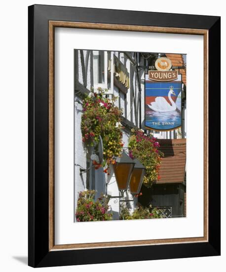 The Swan Pub, Walton on Thames, Surrey, England, United Kingdom-Charles Bowman-Framed Photographic Print