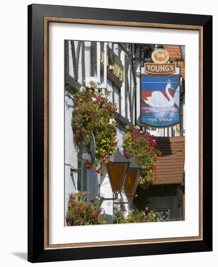 The Swan Pub, Walton on Thames, Surrey, England, United Kingdom-Charles Bowman-Framed Photographic Print