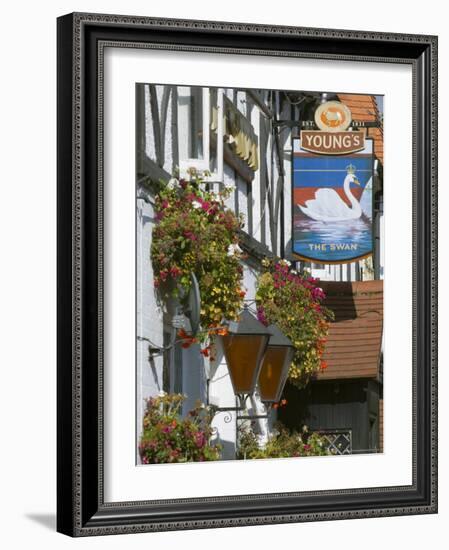 The Swan Pub, Walton on Thames, Surrey, England, United Kingdom-Charles Bowman-Framed Photographic Print