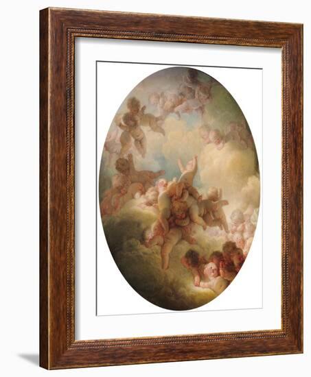 The Swarm of Cupids, circa 1767-Jean-Honoré Fragonard-Framed Giclee Print