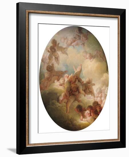 The Swarm of Cupids, circa 1767-Jean-Honoré Fragonard-Framed Giclee Print