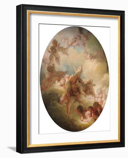 The Swarm of Cupids, circa 1767-Jean-Honoré Fragonard-Framed Giclee Print