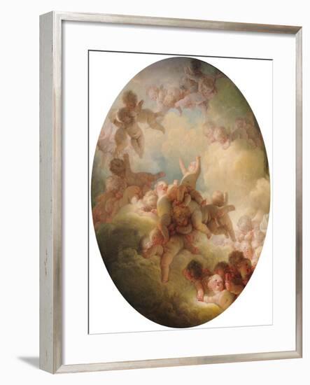 The Swarm of Cupids, circa 1767-Jean-Honoré Fragonard-Framed Giclee Print