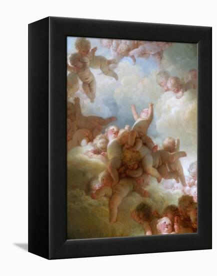 The Swarm of Cupids-Jean-Honoré Fragonard-Framed Premier Image Canvas