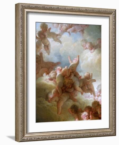 The Swarm of Cupids-Jean-Honoré Fragonard-Framed Giclee Print