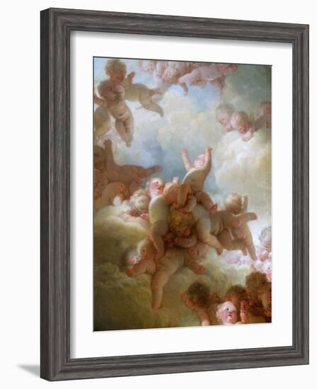 The Swarm of Cupids-Jean-Honoré Fragonard-Framed Giclee Print