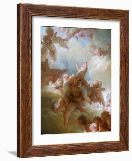 The Swarm of Cupids-Jean-Honoré Fragonard-Framed Giclee Print