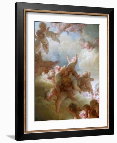 The Swarm of Cupids-Jean-Honoré Fragonard-Framed Giclee Print