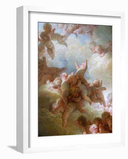 The Swarm of Cupids-Jean-Honoré Fragonard-Framed Giclee Print