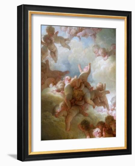 The Swarm of Cupids-Jean-Honoré Fragonard-Framed Giclee Print