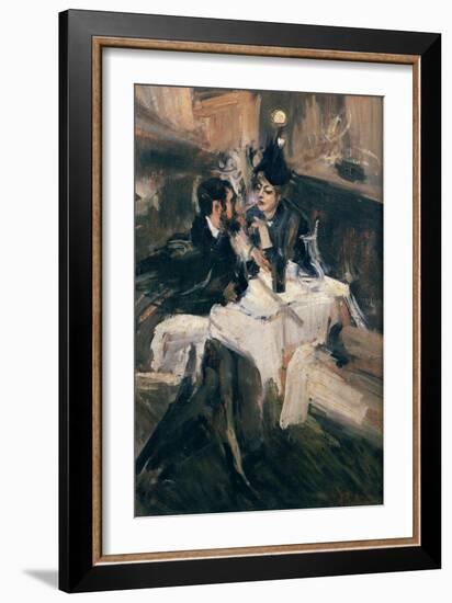 The Sweethearts Lunch-Giovanni Boldini-Framed Giclee Print