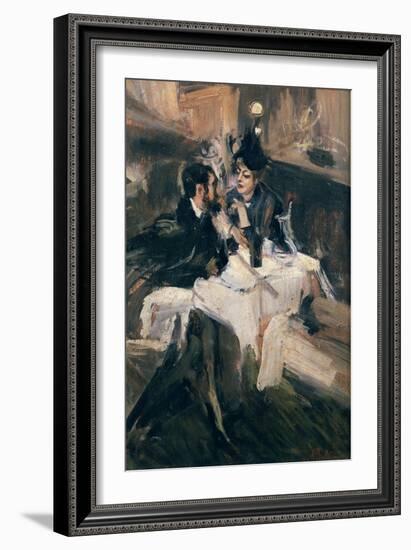 The Sweethearts Lunch-Giovanni Boldini-Framed Giclee Print