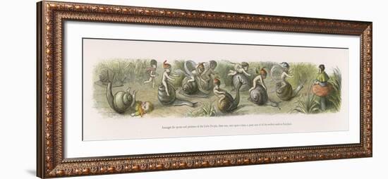 The Swiftest Snails in Fairyland-Richard Doyle-Framed Art Print