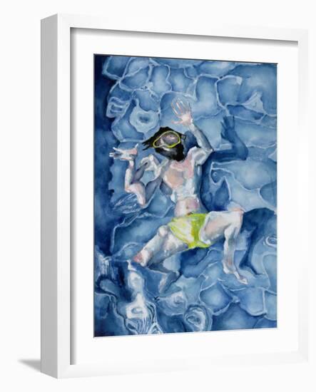 The Swimmer, 1989-Gareth Lloyd Ball-Framed Giclee Print