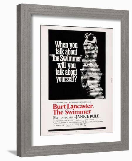 The Swimmer-null-Framed Art Print