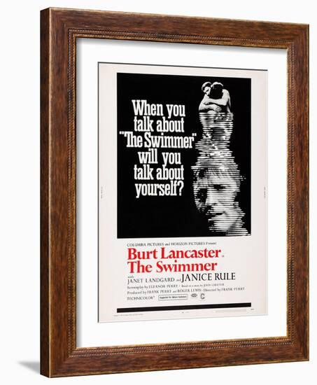 The Swimmer-null-Framed Art Print