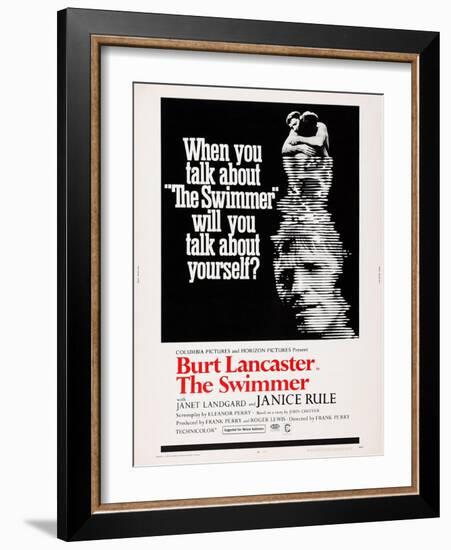 The Swimmer-null-Framed Art Print