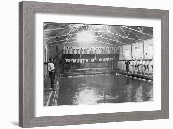 The Swimming Bath, Royal Navy Training Establishment, Shotley, Suffolk, 1936-null-Framed Giclee Print