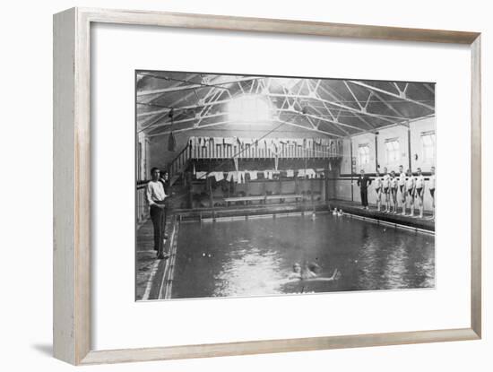 The Swimming Bath, Royal Navy Training Establishment, Shotley, Suffolk, 1936-null-Framed Giclee Print