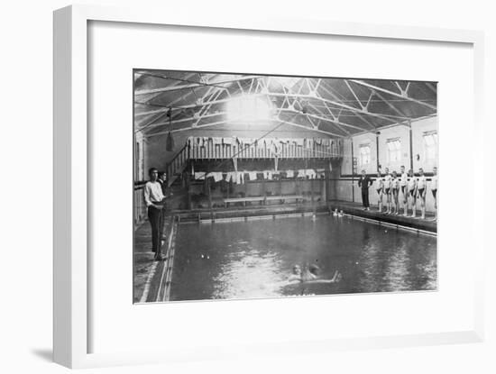 The Swimming Bath, Royal Navy Training Establishment, Shotley, Suffolk, 1936-null-Framed Giclee Print