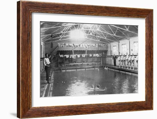 The Swimming Bath, Royal Navy Training Establishment, Shotley, Suffolk, 1936-null-Framed Giclee Print