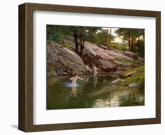 The Swimming Hole-Edward Henry Potthast-Framed Giclee Print