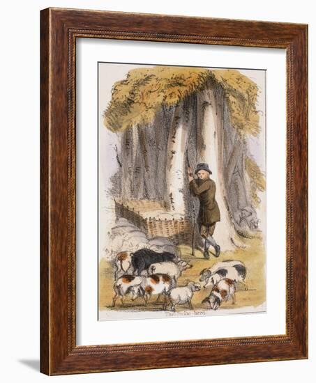 The Swine Herd, C1845-Benjamin Waterhouse Hawkins-Framed Giclee Print