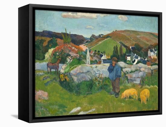 The Swineherd, 1888-Paul Gauguin-Framed Premier Image Canvas