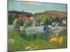 The Swineherd, 1888-Paul Gauguin-Mounted Giclee Print