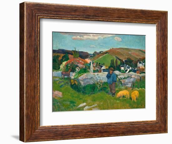 The Swineherd. 1888-Paul Gauguin-Framed Giclee Print