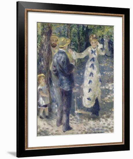 The Swing, 1876-Pierre-Auguste Renoir-Framed Giclee Print