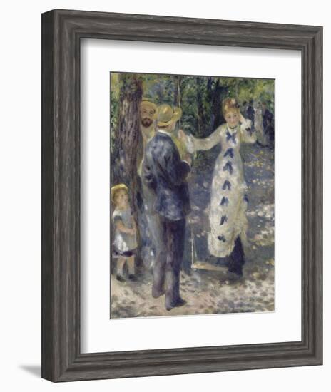 The Swing, 1876-Pierre-Auguste Renoir-Framed Art Print