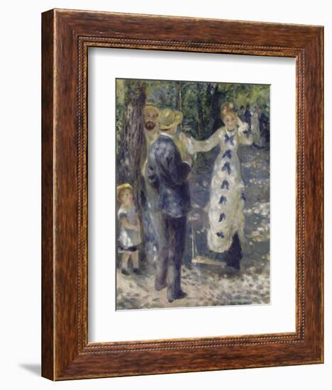 The Swing, 1876-Pierre-Auguste Renoir-Framed Art Print