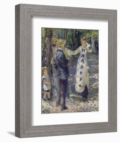 The Swing, 1876-Pierre-Auguste Renoir-Framed Art Print