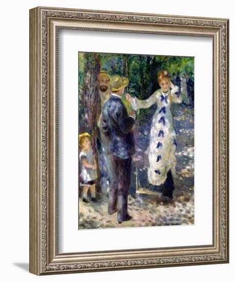 The Swing, 1876-Pierre-Auguste Renoir-Framed Giclee Print
