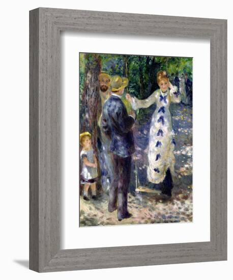 The Swing, 1876-Pierre-Auguste Renoir-Framed Giclee Print