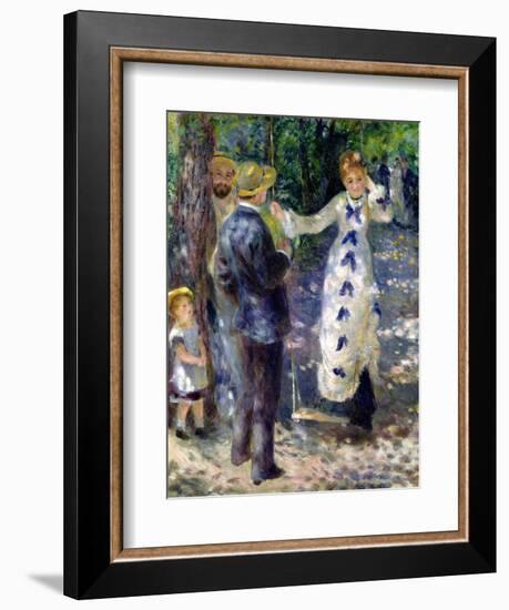 The Swing, 1876-Pierre-Auguste Renoir-Framed Giclee Print