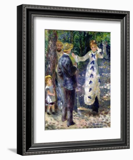 The Swing, 1876-Pierre-Auguste Renoir-Framed Giclee Print