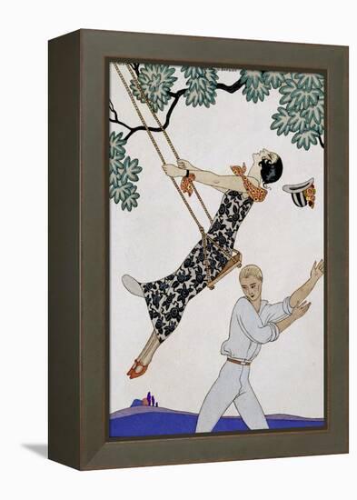 The Swing, 1920S-Georges Barbier-Framed Premier Image Canvas