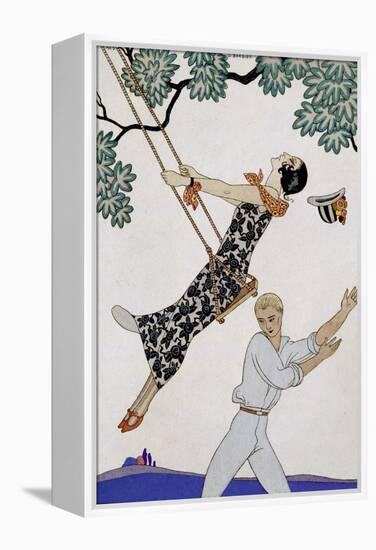 The Swing, 1920S-Georges Barbier-Framed Premier Image Canvas