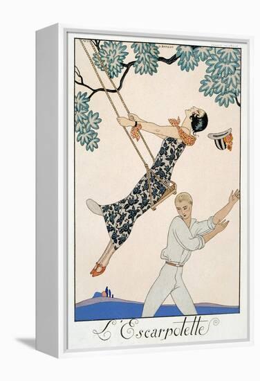 The Swing, 1923-Georges Barbier-Framed Premier Image Canvas